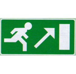 Pictogram Vluchtweg RE omhoog