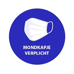 Pictogram mondkapje verplicht