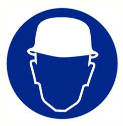 Pictogram Helm dragen verplicht