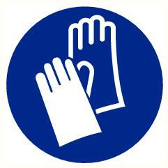 Pictogram Handbescherming verplicht