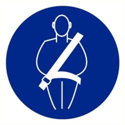 Pictogram gordel verplicht