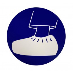 Pictogram Overschoenen verplicht