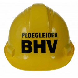 Veiligheidshelm opdruk Ploegleider BHV