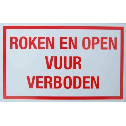 Roken en open vuur verboden